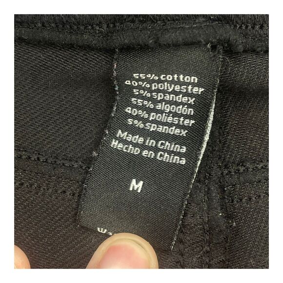 Black Leggings Women’s Size Medium Unbranded - Picture 4 of 7